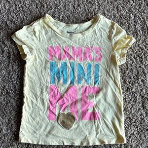 OshKosh B'gosh Yellow Tee with Pink and Blue Print